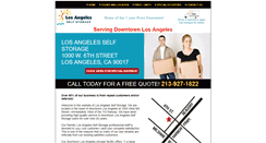 Desktop Screenshot of downtownlosangelesselfstorage.com